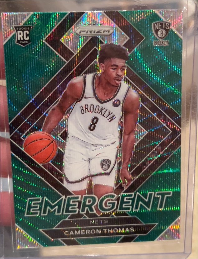2021-22 Panini Prizm #4 Cameron Thomas Emergent — front