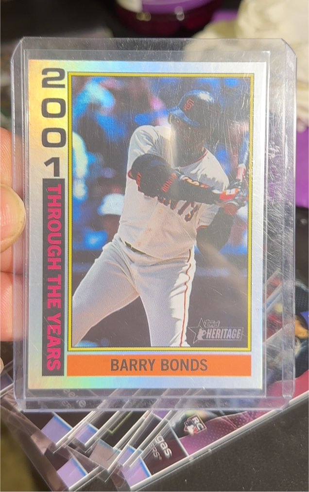 2025 Topps Heritage #TTY-15 Barry Bonds Through The Years — front