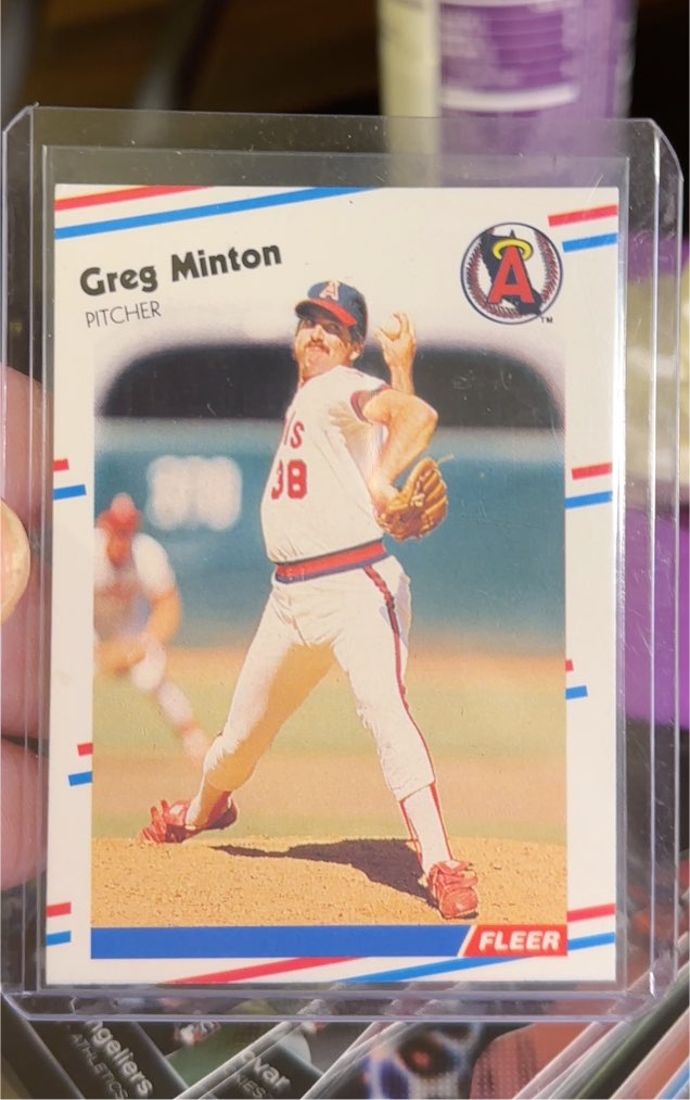 1988 Fleer #499 Greg Minton — front