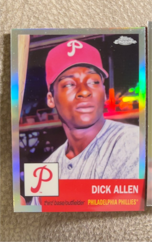 2022 Topps Chrome Platinum Anniversary #283 Dick Allen Philadelphia Phillies — front