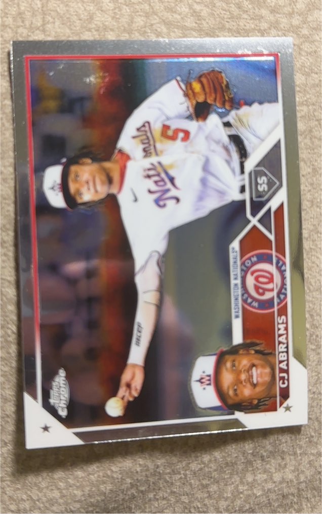 2023 Topps Chrome #185 CJ Abrams — front