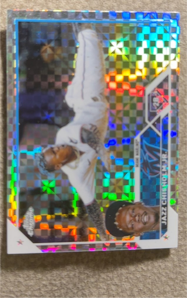 2023 Topps Chrome #218 Jazz Chisholm Jr. — front