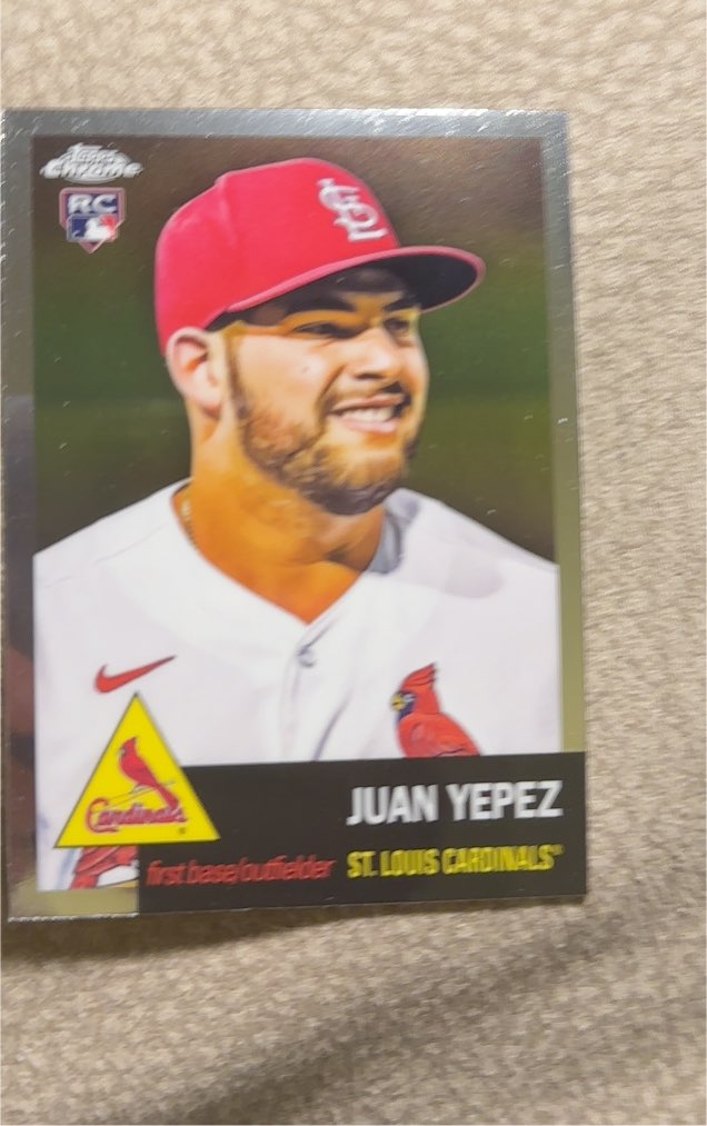2022 Topps Chrome Platinum Anniversary #385 Juan Yepez — front