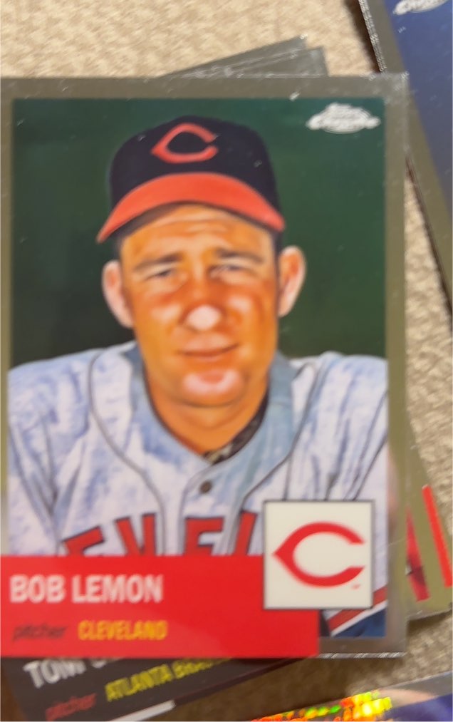 2022 Topps Chrome Platinum #390 Bob Lemon — front