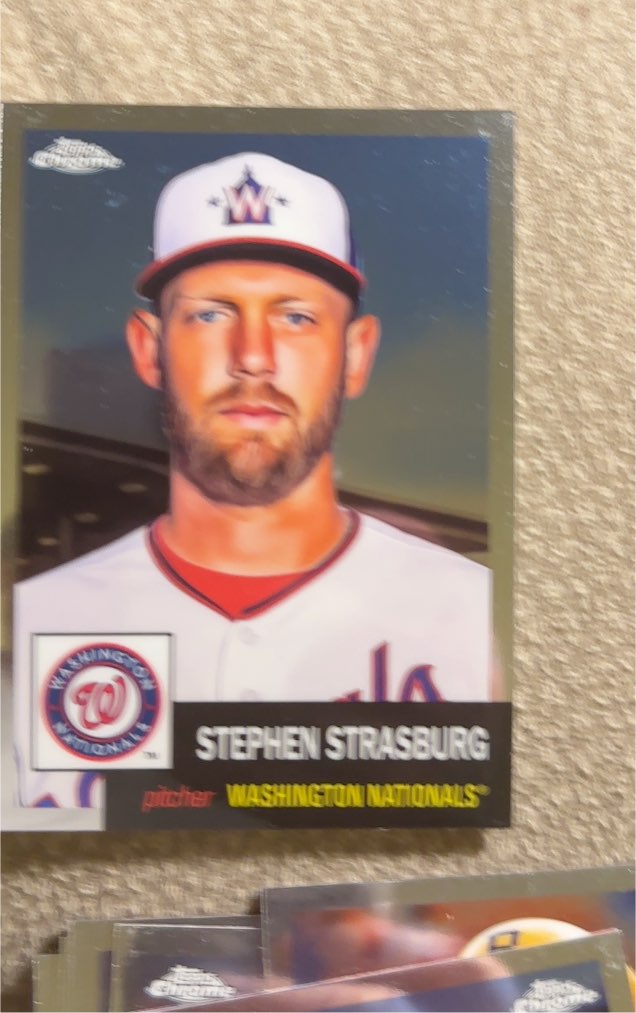 2022 Topps Chrome Platinum Anniversary #110 Stephen Strasburg — front