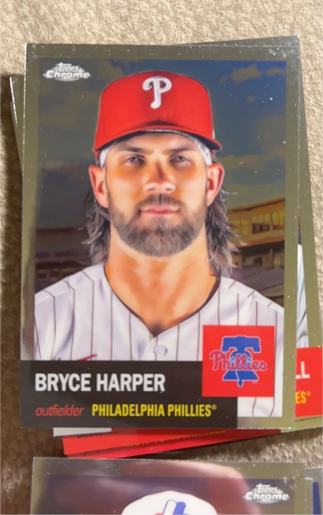 2022 Topps Chrome Platinum Anniversary #400 Bryce Harper — front