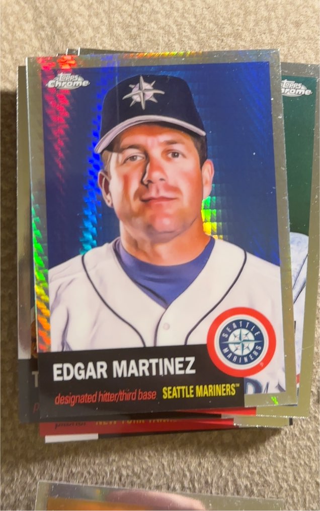 2022 Topps Chrome Platinum Anniversary #259 Edgar Martinez — front