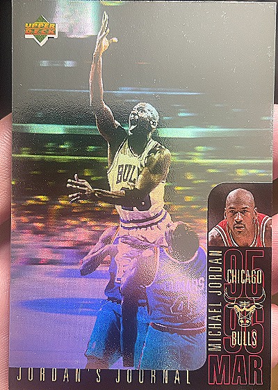 1996-97 Upper Deck #J5 Michael Jordan Jordan's Journal — front