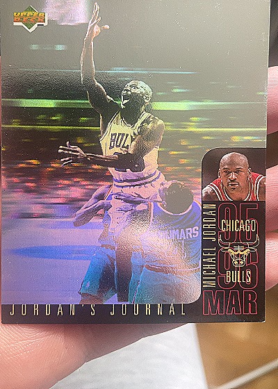1996 Upper Deck Jordan's Journal #J5 Michael Jordan — front