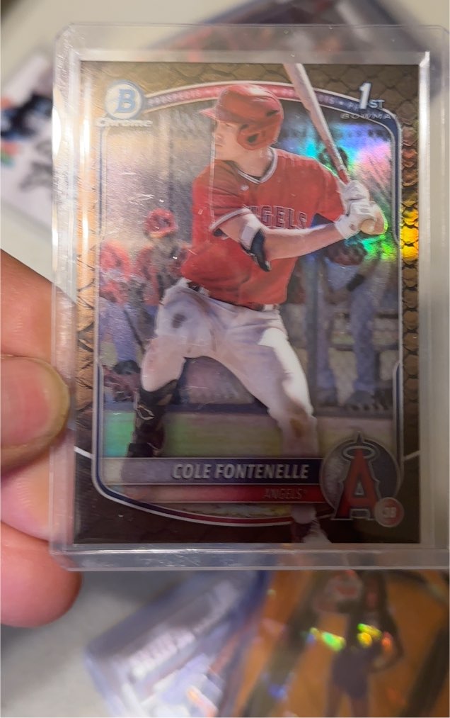 2025 Bowman Chrome #BCP-32 Cole Fontenelle — front