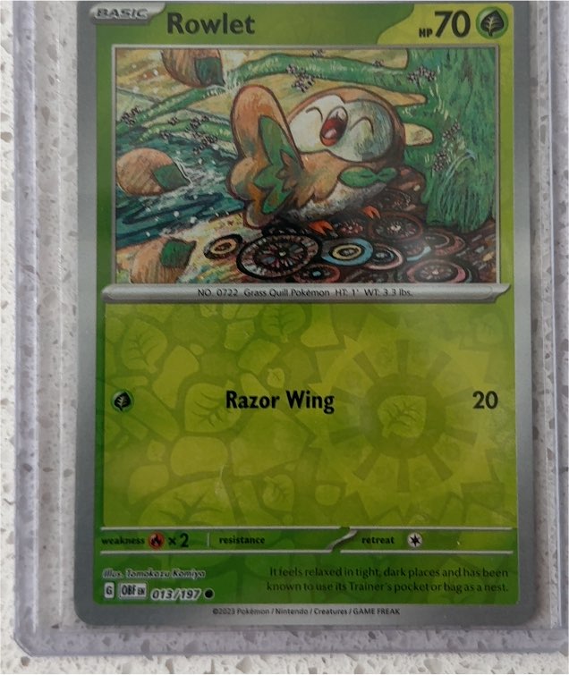 2023 Pokémon Scarlet & Violet Obsidian Flames #013 Rowlet — front