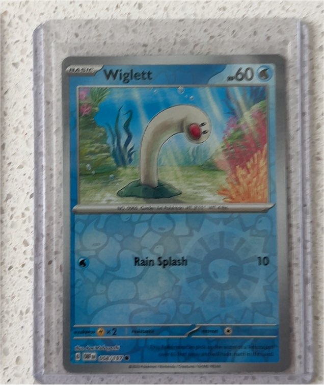 2023 Pokémon SV03 Obsidian Flames #058 Wiglett — front