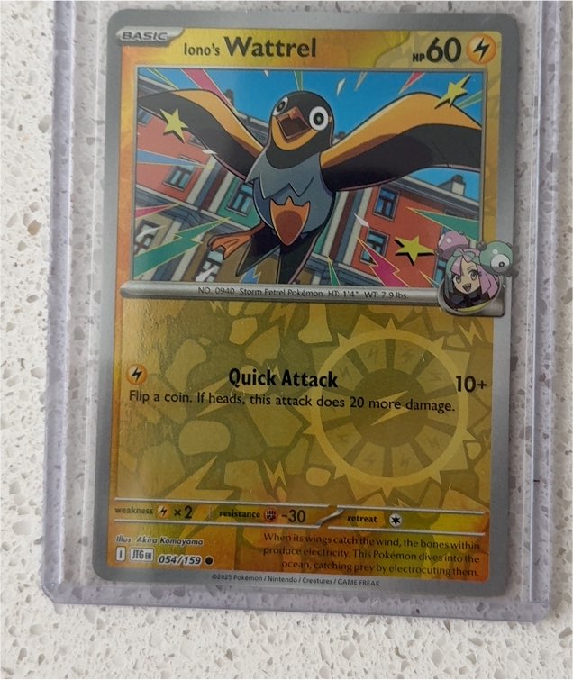 2025 Pokémon Journey Together #054 Iono's Wattrel — front