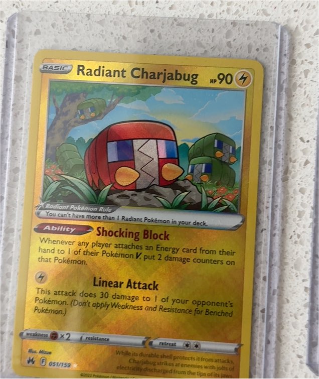 2023 Pokémon Crown Zenith #051 Radiant Charjabug — front