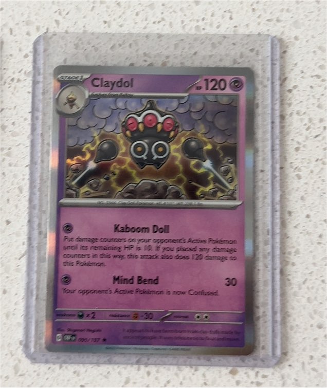 2023 Pokémon Scarlet & Violet Obsidian Flames #095 Claydol — front