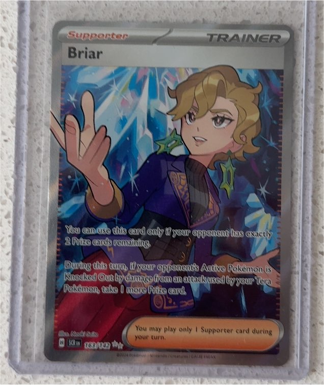 2024 Pokémon Scarlet & Violet Stellar Crown #163/142 Briar — front