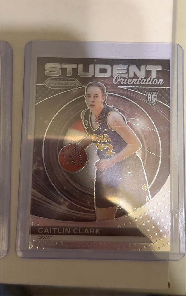 2024 Panini Prizm Draft Picks Student Orientation #22 Caitlin Clark — front
