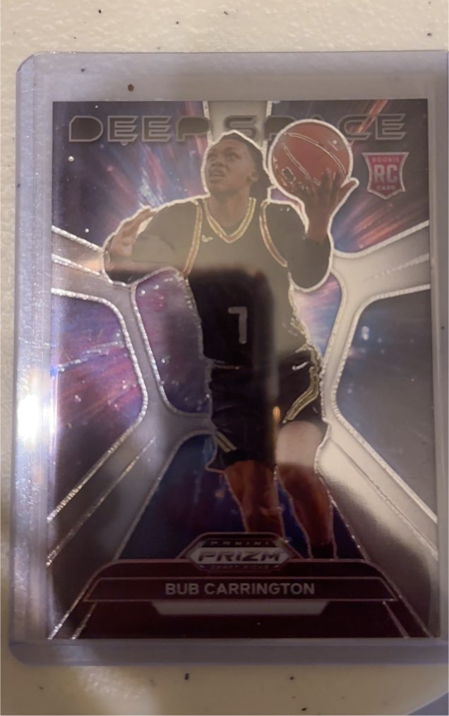 2024 Panini Prizm Draft Picks Deep Space #21 Bub Carrington — front