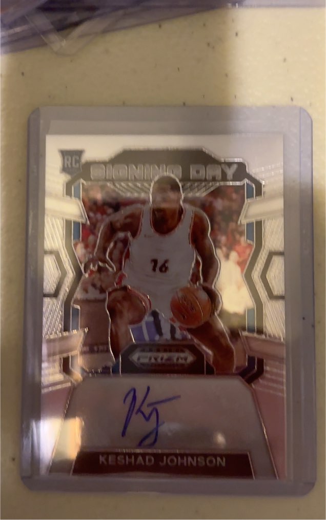 2024 Panini Prizm Draft Picks Signing Day #SD-KES Keshad Johnson — front