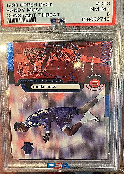 1998 Upper Deck Constant Threat #CT3 Randy Moss — front