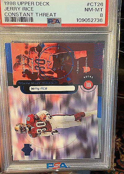1998 Upper Deck Constant Threat #CT26 Jerry Rice — front