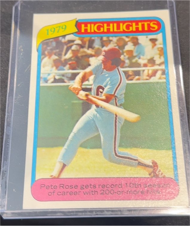1980 Topps #4 Pete Rose 1979 Highlights — front