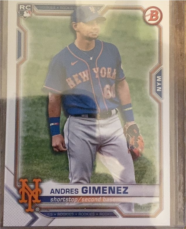 2021 Bowman #8 Andres Gimenez — front
