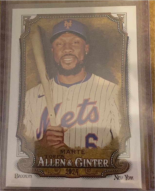 2024 Topps Allen & Ginter #318 Starling Marte — front