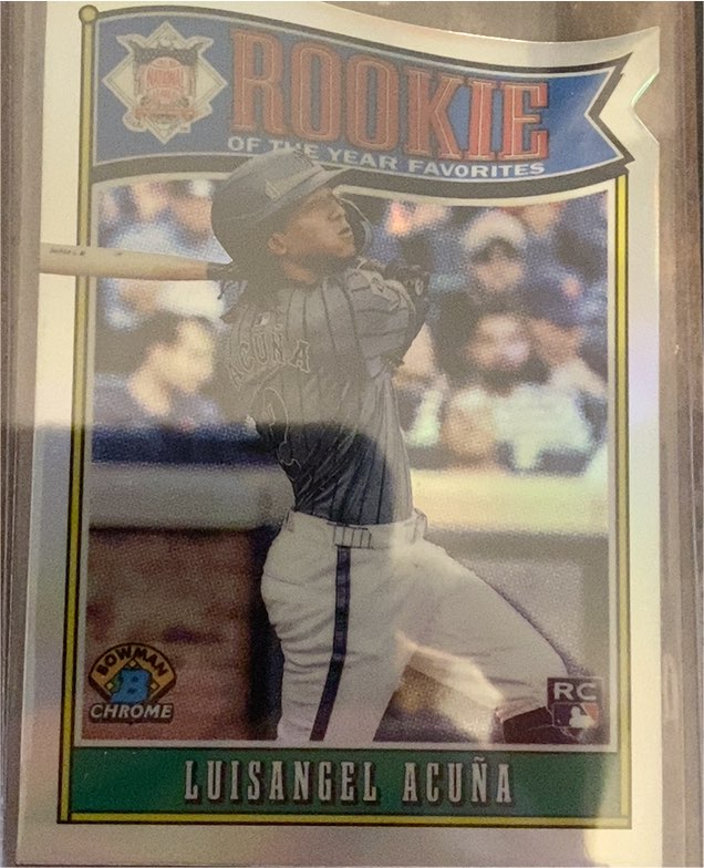 2025 Bowman Chrome #ROY-4 Luisangel Acuña Rookie of the Year Favorites — front