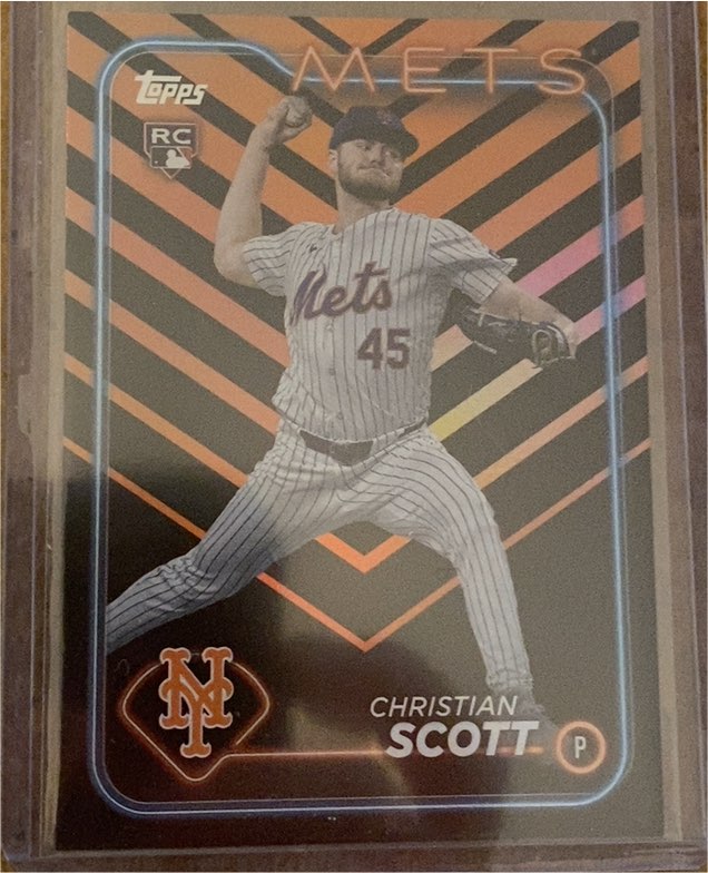 2024 Topps Update #US218 Christian Scott Rookie New York Mets — front