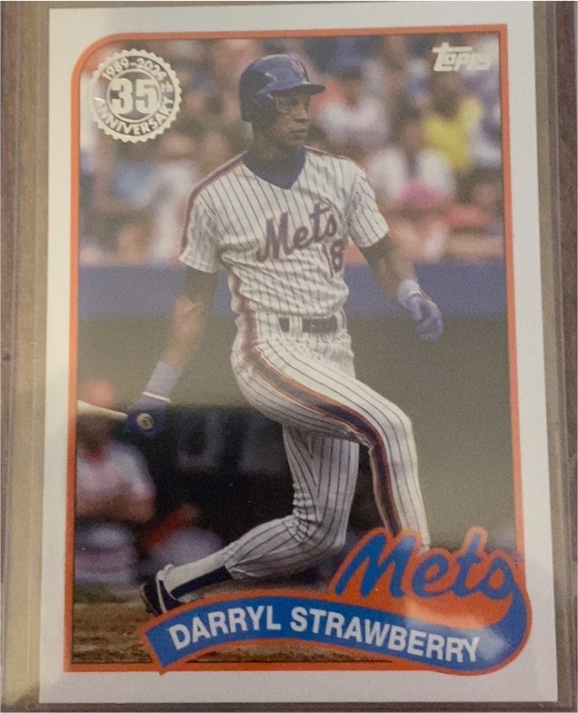 2024 Topps Update #89US-7 Darryl Strawberry 1989 Topps Baseball 35th Anniversary — front