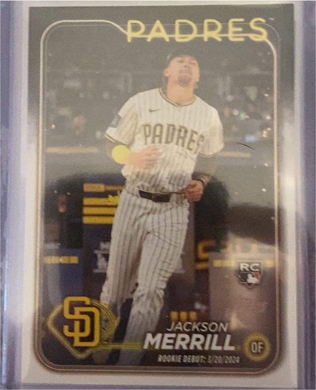 2024 Topps Update #US169 Jackson Merrill Rookie Debut — front