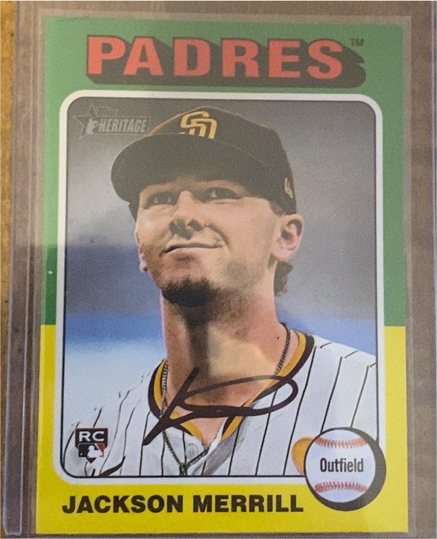 2024 Topps Heritage High Number #689 Jackson Merrill — front