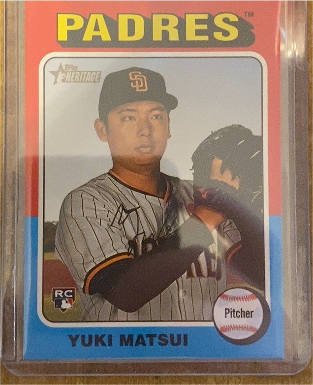 2024 Topps Heritage High Number #509 Yuki Matsui — front