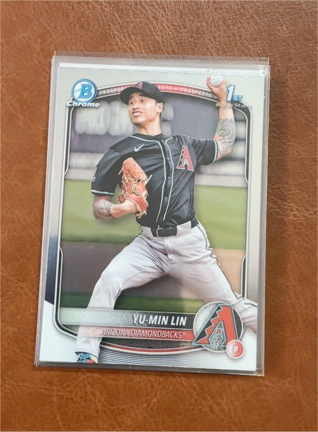 2025 Bowman Chrome Prospects #BCP-27 Yu-Min Lin — front