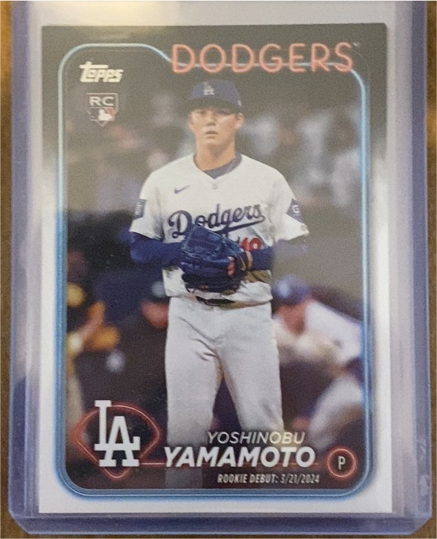 2024 Topps Update Series #US149 Yoshinobu Yamamoto Rookie Debut — front