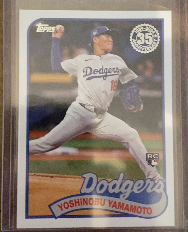 2024 Topps Update Series 1989 Topps Baseball #89US-29 Yoshinobu Yamamoto — front