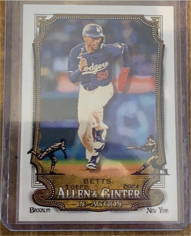 2024 Topps Allen & Ginter In Action #IA-25 Mookie Betts — front