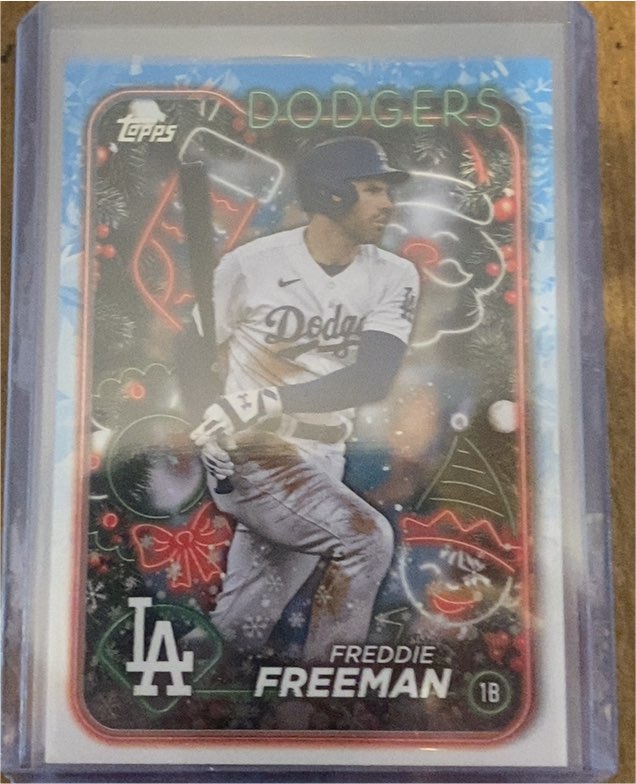 2024 Topps Holiday #H56 Freddie Freeman — front