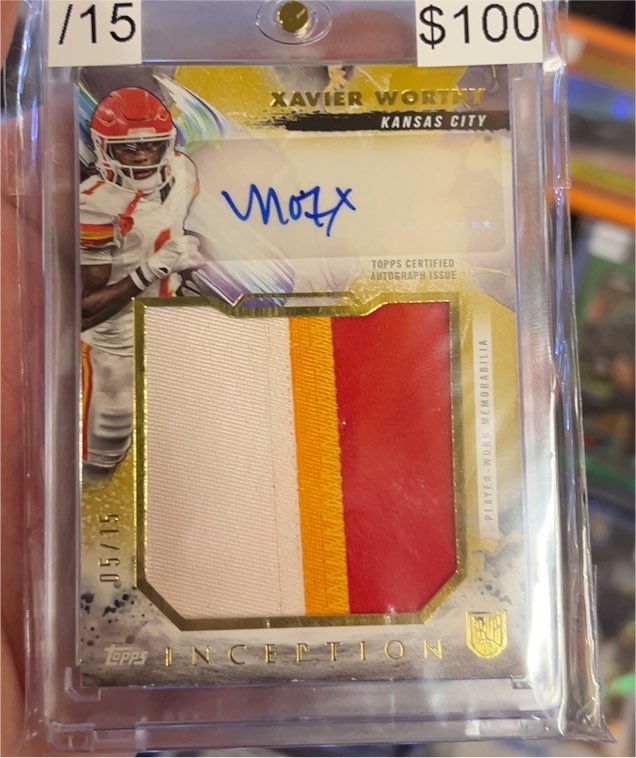 2024 Topps Inception #05/15 Xavier Worthy — front