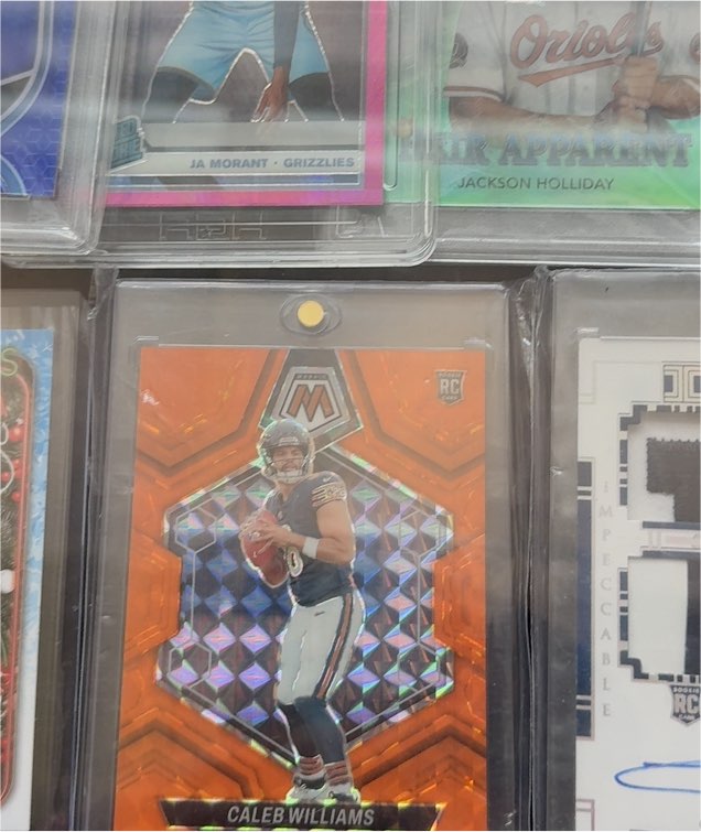 2024 Panini Mosaic Caleb Williams Orange Mosaic Prizm Rookie — front