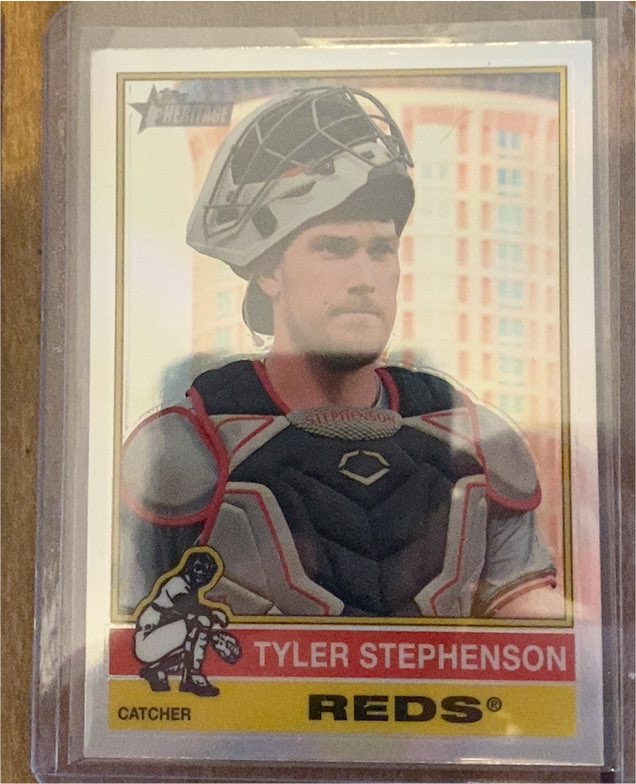 2025 Topps Heritage #46 Tyler Stephenson — front
