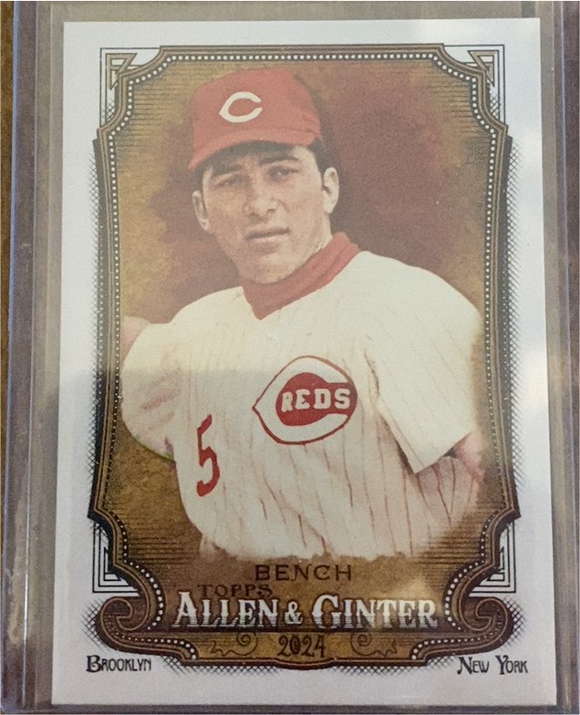 2024 Topps Allen & Ginter #350 Johnny Bench — front