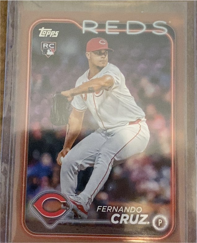 2024 Topps Update #US308 Fernando Cruz RC Cincinnati Reds — front