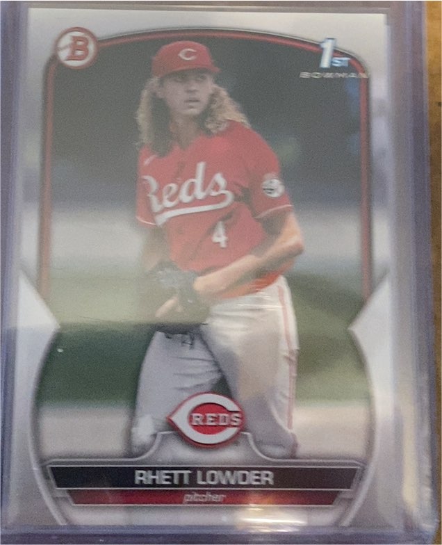2023 Bowman Draft #BD-52 Rhett Lowder — front