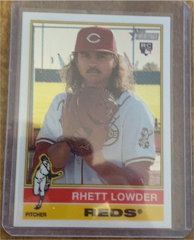 2025 Topps Heritage #181 Rhett Lowder — front
