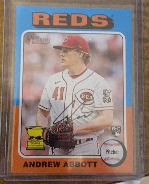 2024 Topps Heritage #470 Andrew Abbott — front