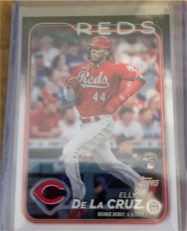 2024 Topps Update #US350 Elly De La Cruz Rookie Debut — front