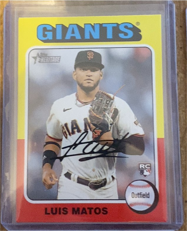 2024 Topps Heritage #101 Luis Matos — front