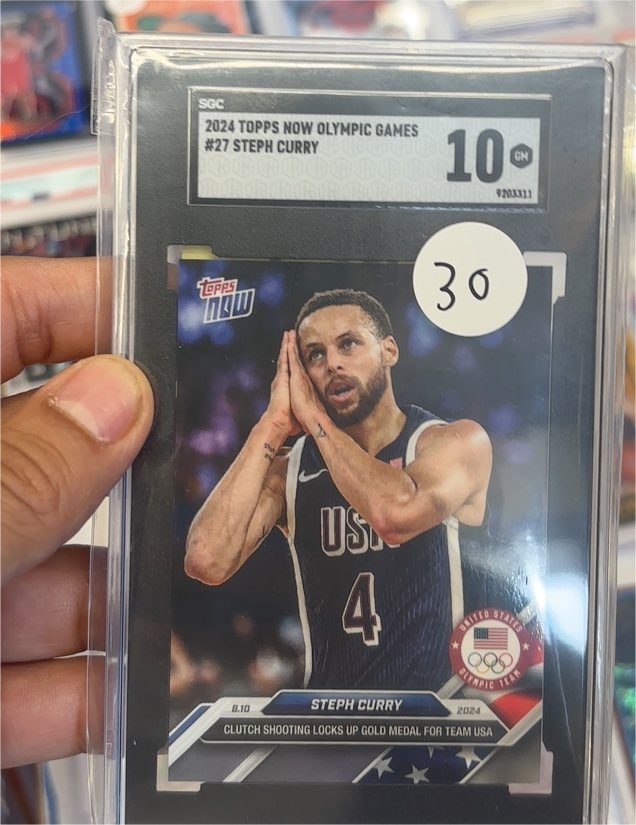 2024 Topps Now Olympic Games #27 Steph Curry — front